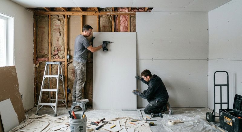 Ceiling Drywall Replacement in Kansas City, KS